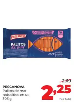 Alimerka Pescanova palitos de mar reducidos en sal oferta