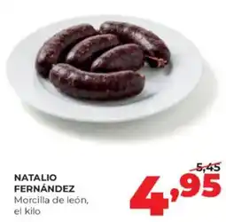 Alimerka Natalio Fernández morcilla de león oferta