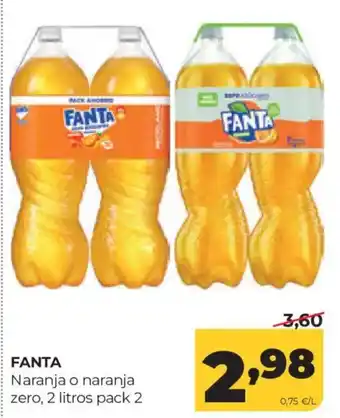 Fanta naranja o naranja zero