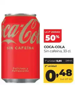 Alimerka Coca-Cola Sin cafeína oferta