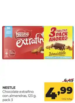 Alimerka Nestle chocolate extrafino con almendras oferta