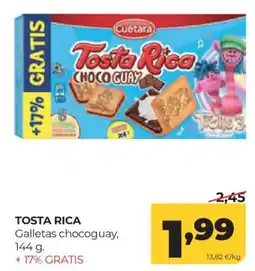 Alimerka Cuétara tosta rica chocoguay oferta