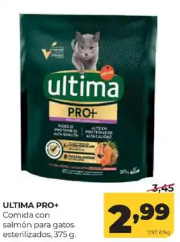 Alimerka ultima pro+ comida con salmón para gatos esterilizados oferta