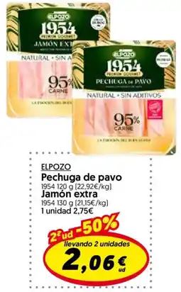 Hiper Usera Elpozo pechuga de pavo jamón extra oferta