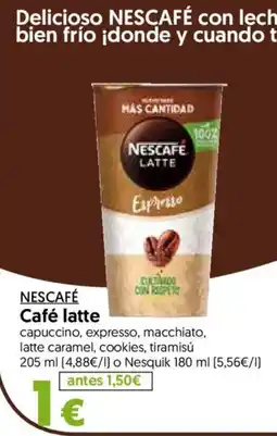 Hiper Usera Nescafé café latte oferta