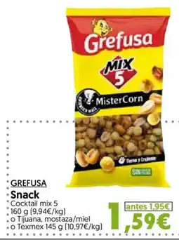 Hiper Usera Grefusa snack cocktail mix 5 oferta