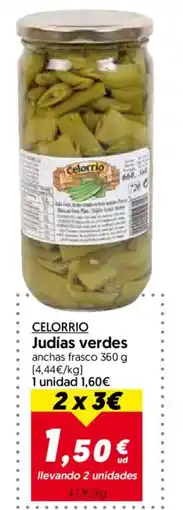 Hiper Usera Celorrío judías verdes anchas frasco oferta