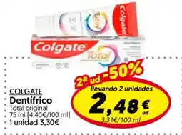 Hiper Usera Colgate dentífrico total original oferta