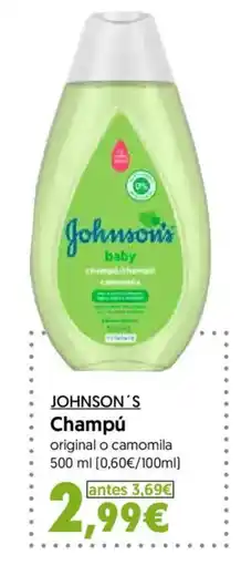 Hiper Usera Johnson's champú oferta