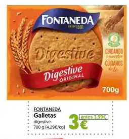 Hiper Usera Fontaneda galletas digestive oferta
