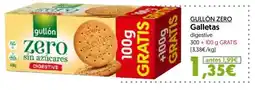 Hiper Usera Gullón zero galletas digestive oferta