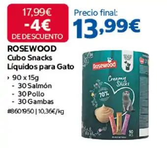 Rosewood cubo snacks líquidos para gato
