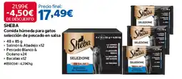 Costco Sheba comida húmeda para gatos selección de pescado en salsa oferta
