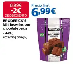 Costco broderick's mini brownies con chocolate belga oferta