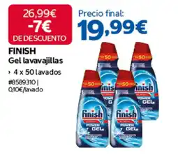 Costco Finish gel lavavajillas oferta