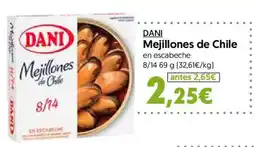 Hiper Usera DANI mejillones de chile en escabeche oferta