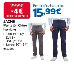 Costco Jachs pantalón chino hombre oferta