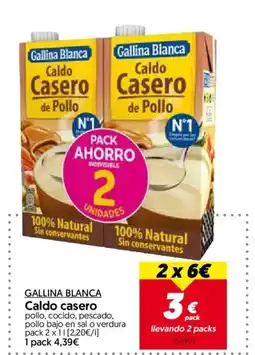 Hiper Usera Gallina Blanca caldo casero de pollo oferta