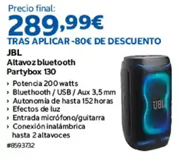 Costco JBL altavoz bluetooth partybox 130 oferta
