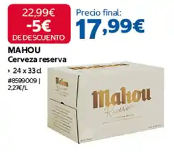 Costco Mahou cerveza reserva oferta