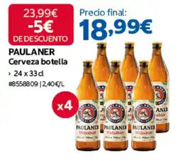 Costco Paulaner cerveza botella oferta