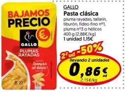 Hiper Usera Gallo pasta clásica oferta