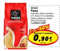 Hiper Usera Gallo pasta maravilla oferta
