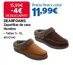 Costco Dearfoams zapatillas de casa hombre oferta