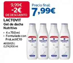 Costco Lactovit gel de ducha nutritivo oferta