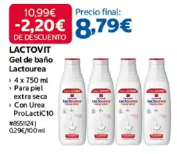Costco Lactovit gel de baño lactourea oferta