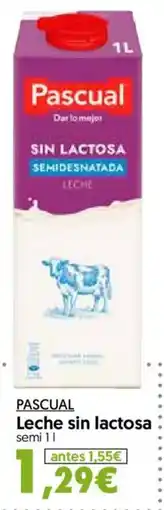 Hiper Usera Pascual Leche sin lactosa semi oferta