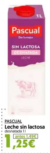 Hiper Usera Pascual Leche sin lactosa desnatada oferta