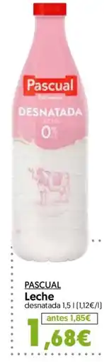 Hiper Usera Pascual Leche desnatada oferta