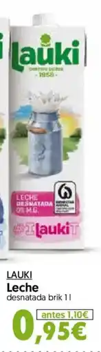 Hiper Usera Lauki leche desnatada oferta