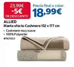 Costco Allied manta efecto cashmere oferta