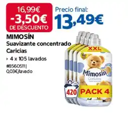 Costco Mimosin suavizante concentrado caricias oferta