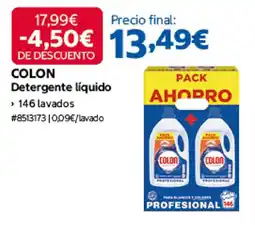 Costco Colon detergente liquido oferta