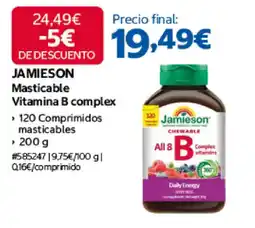 Costco Jamieson masticable vitamina b complex oferta