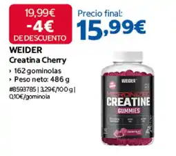 Costco Weider creatina cherry oferta