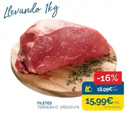 Cash Ecofamilia Filetes ternera o añojo 1ªa oferta
