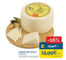 Cash Ecofamilia Vegasotuelamos queso de oveja tierno oferta