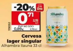 Maxi Dia Alhambra lager singular oferta