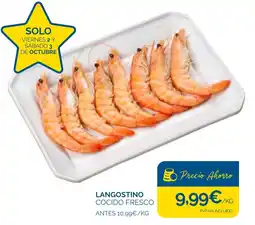 Supermercados La Despensa Langostino cocido fresco oferta
