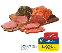 Supermercados La Despensa Cinta de lomo adobada o ajillo "Duroc" oferta