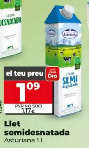 Maxi Dia Asturiana llet semidesnatada oferta