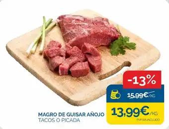 Magro de guisar ajoño tacos o picada