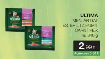 Ultima menjar gat esterilitz.humit carn i peix