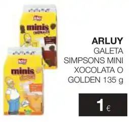 Plusfresc Arluy galeta simpsons mini xocolata o golden oferta