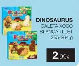 Plusfresc Dinosaurus galeta xoco blanca i llet oferta
