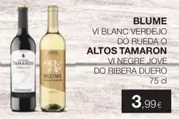 Plusfresc Blume vi blanc verdejo do rueda o altos tamaron vi negre jove do ribera duero oferta